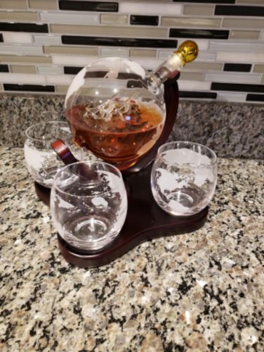 Whiskey Globe Decanter photo review