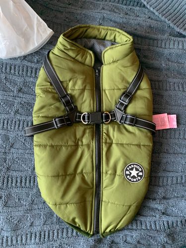 Winter Pet Jacket With Harness photo review