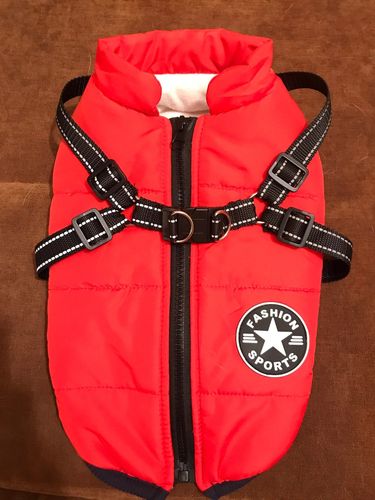 Winter Pet Jacket With Harness photo review