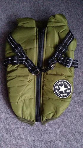 Winter Pet Jacket With Harness photo review