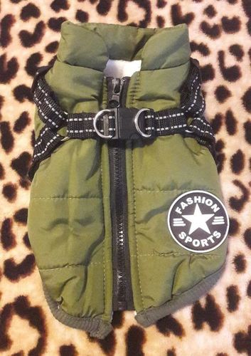 Winter Pet Jacket With Harness photo review