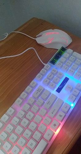 Wireless Gamer Keyboard And Mouse Set Competitive Usb Rainbow Backlight For Pc photo review