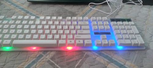 Wireless Gamer Keyboard And Mouse Set Competitive Usb Rainbow Backlight For Pc photo review