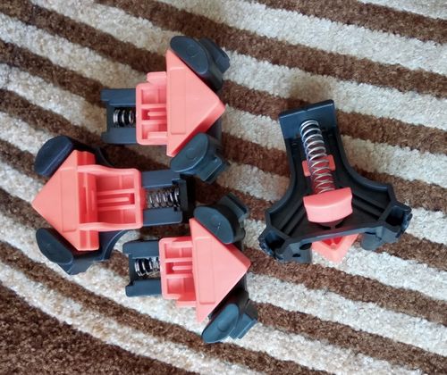 Woodworking Corner Clamp | Set Of 4 + 60° And 120° Heads photo review